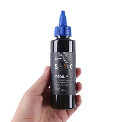 জৈব 4oz 120ml গ্রেওয়াশ মেকআপ কালো উলকি কালি