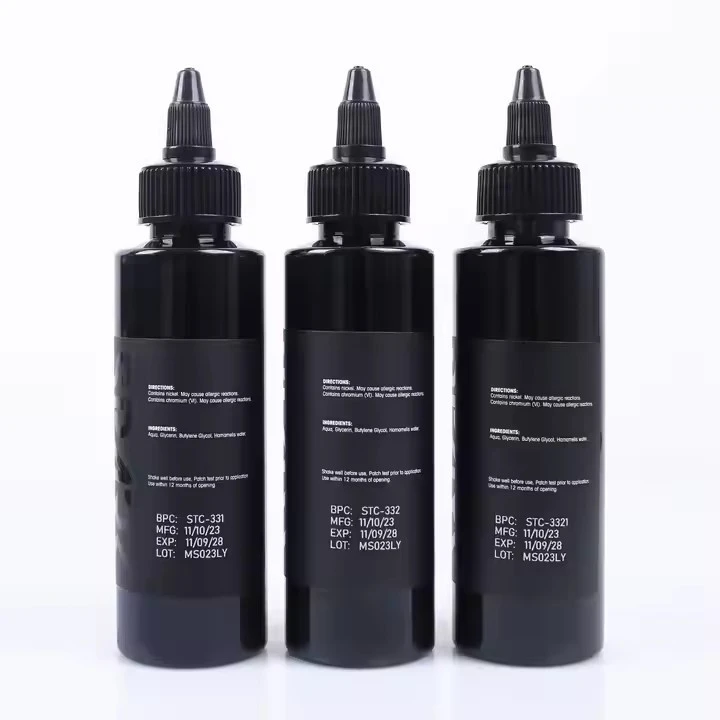 Spark Factory Custom High Quality Dark Black Wash Pigment Color Mixer Triple Professional Vice Black Tattoo Ink