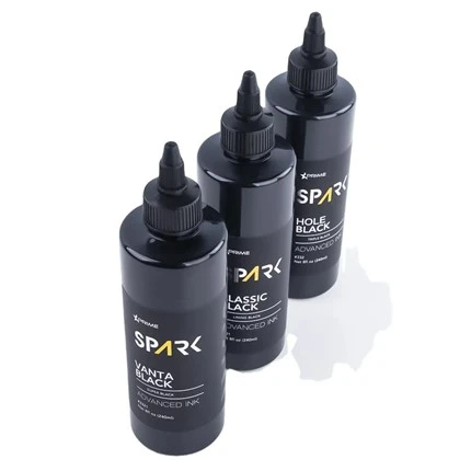 ভান্তা ব্ল্যাক 8OZ 4OZ সুপার ব্ল্যাক ইঙ্ক সিরিজ স্পার্ক ট্যাটু কালি ট্যাটু কালি সেট পেশাদার
